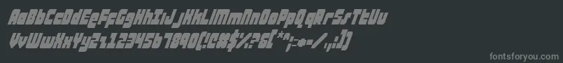ataurusci Font – Gray Fonts on Black Background