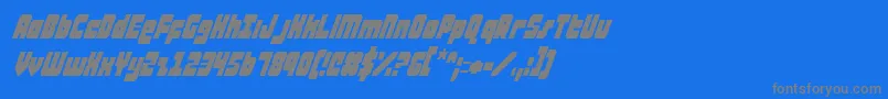 ataurusci Font – Gray Fonts on Blue Background