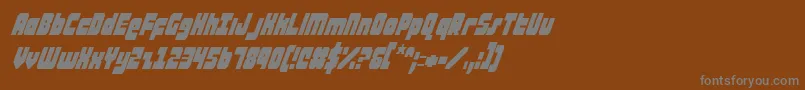 ataurusci Font – Gray Fonts on Brown Background