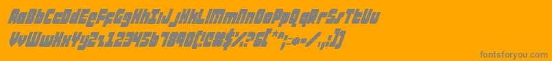 ataurusci Font – Gray Fonts on Orange Background