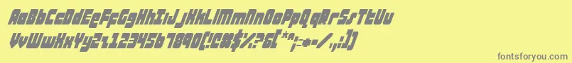 ataurusci Font – Gray Fonts on Yellow Background