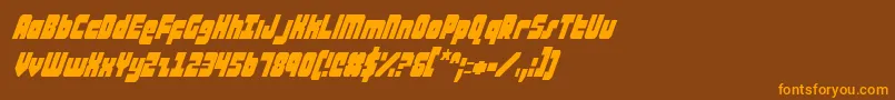 ataurusci Font – Orange Fonts on Brown Background