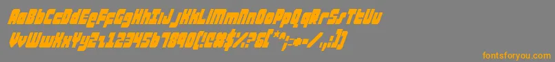 ataurusci Font – Orange Fonts on Gray Background