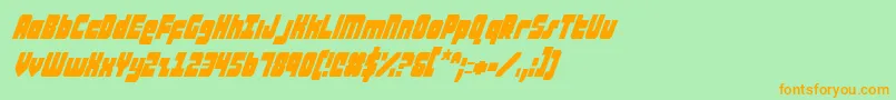ataurusci Font – Orange Fonts on Green Background