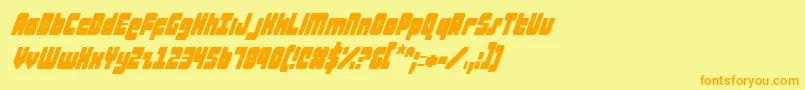 ataurusci Font – Orange Fonts on Yellow Background
