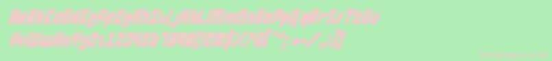 ataurusci Font – Pink Fonts on Green Background