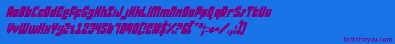 ataurusci Font – Purple Fonts on Blue Background