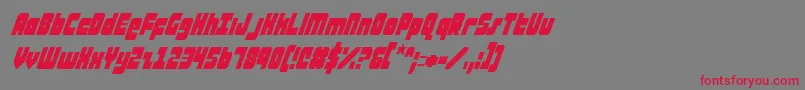 ataurusci Font – Red Fonts on Gray Background