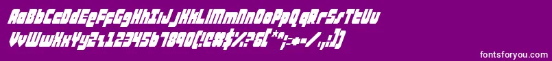 フォントataurusci – 紫の背景に白い文字