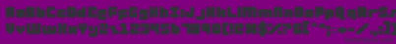 atauruse Font – Black Fonts on Purple Background