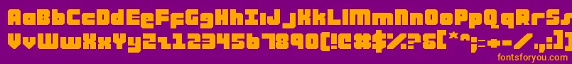 atauruse Font – Orange Fonts on Purple Background