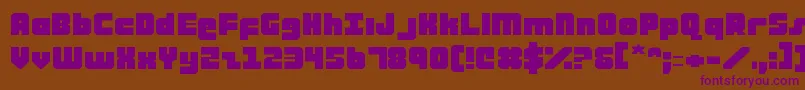 atauruse Font – Purple Fonts on Brown Background
