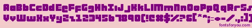 atauruse Font – Purple Fonts on Pink Background