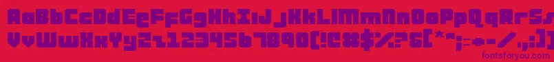 atauruse Font – Purple Fonts on Red Background