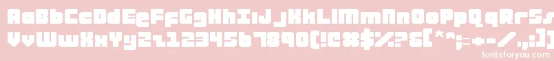フォントatauruse – ピンクの背景に白い文字