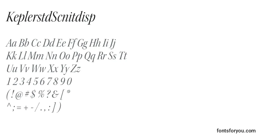 Schriftart KeplerstdScnitdisp – Alphabet, Zahlen, spezielle Symbole