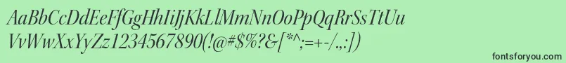 KeplerstdScnitdisp Font – Black Fonts on Green Background