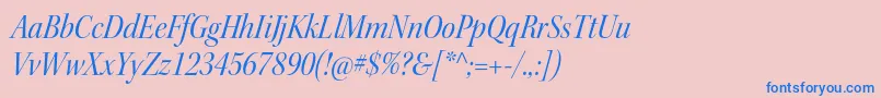 KeplerstdScnitdisp Font – Blue Fonts on Pink Background