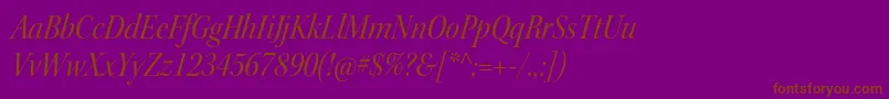 KeplerstdScnitdisp Font – Brown Fonts on Purple Background