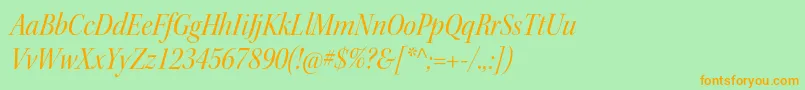 KeplerstdScnitdisp Font – Orange Fonts on Green Background
