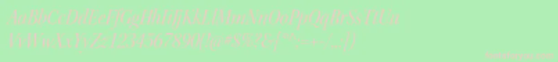KeplerstdScnitdisp Font – Pink Fonts on Green Background