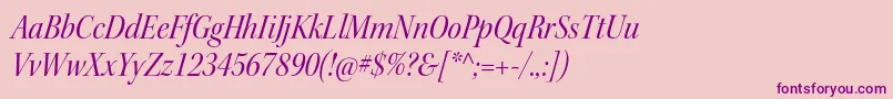 KeplerstdScnitdisp Font – Purple Fonts on Pink Background