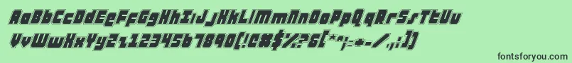 atauruspi Font – Black Fonts on Green Background