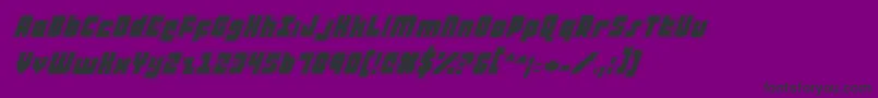 atauruspi Font – Black Fonts on Purple Background