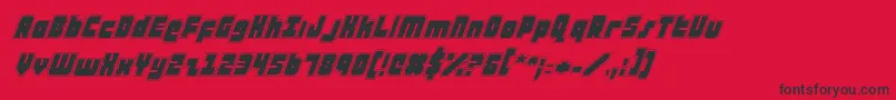atauruspi Font – Black Fonts on Red Background
