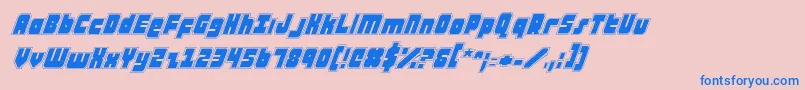 atauruspi Font – Blue Fonts on Pink Background