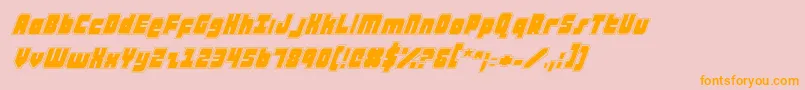 atauruspi Font – Orange Fonts on Pink Background