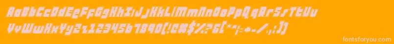 atauruspi Font – Pink Fonts on Orange Background