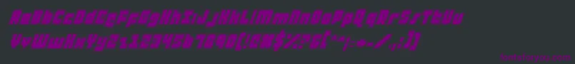 atauruspi Font – Purple Fonts on Black Background