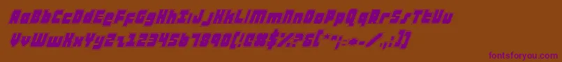 atauruspi Font – Purple Fonts on Brown Background