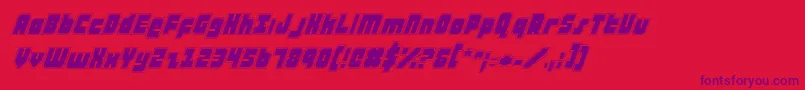 atauruspi Font – Purple Fonts on Red Background