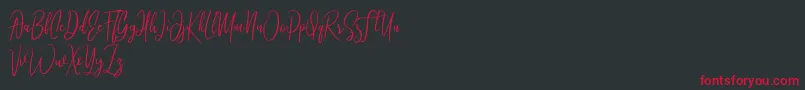 Athen Font – Red Fonts on Black Background