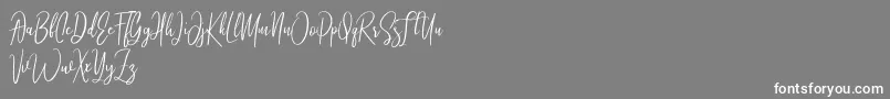 Athen Font – White Fonts on Gray Background