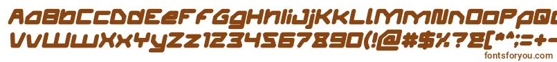 Шрифт ATHLETIC Bold Italic – коричневые шрифты на белом фоне