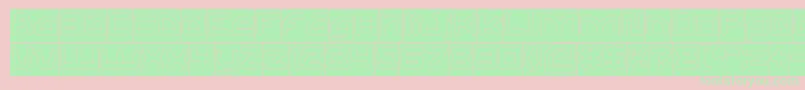 ATHLETIC Hollow Inverse Font – Green Fonts on Pink Background