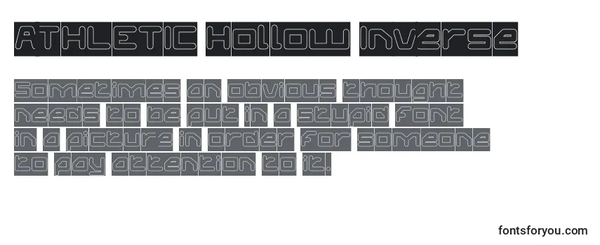 ATHLETIC Hollow Inverse Font