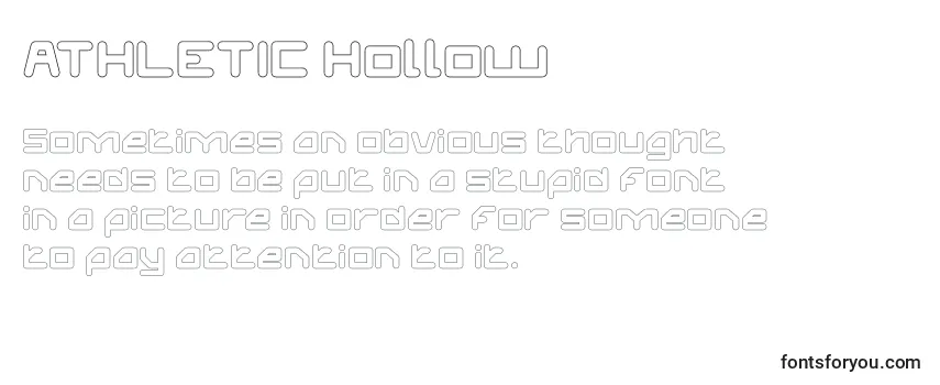 ATHLETIC Hollow Font