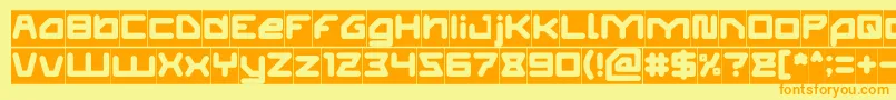 ATHLETIC Inverse Font – Orange Fonts on Yellow Background