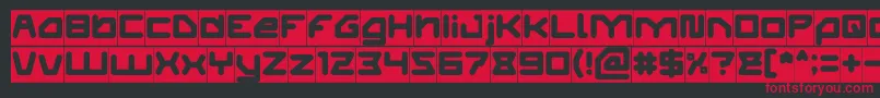 ATHLETIC Inverse Font – Red Fonts on Black Background