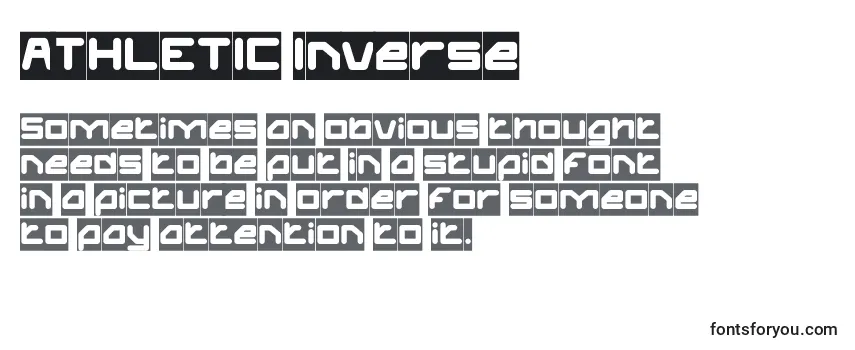 ATHLETIC Inverse Font