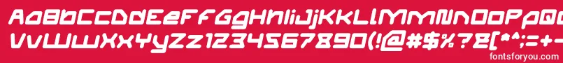 ATHLETIC Italic Font – White Fonts on Red Background