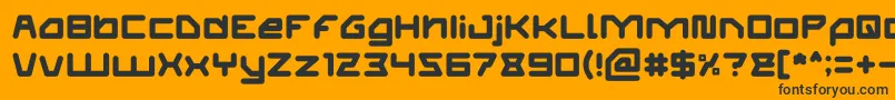 ATHLETIC Light Font – Black Fonts on Orange Background