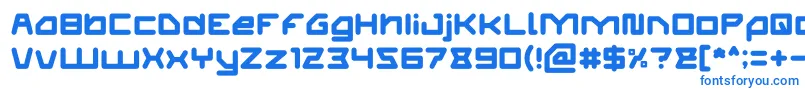Шрифт ATHLETIC Light – синие шрифты на белом фоне