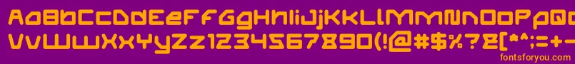 ATHLETIC Light Font – Orange Fonts on Purple Background