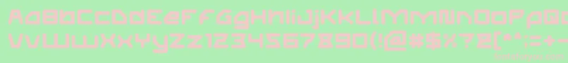 Шрифт ATHLETIC Light – розовые шрифты на зелёном фоне