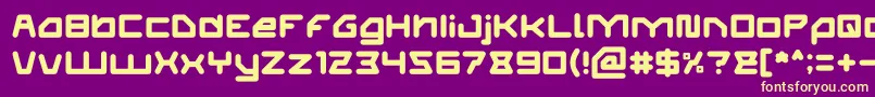 ATHLETIC Light-fontti – keltaiset fontit violetilla taustalla